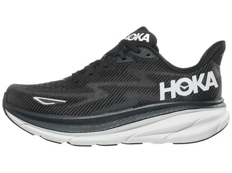 HOKA Clifton 9 Men's Shoes Black/White | Running Warehouse