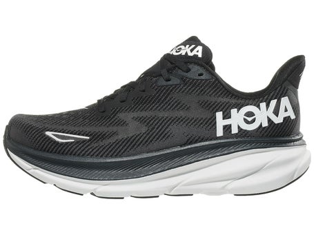 HOKA Clifton 9\Mens Shoes\Black/White
