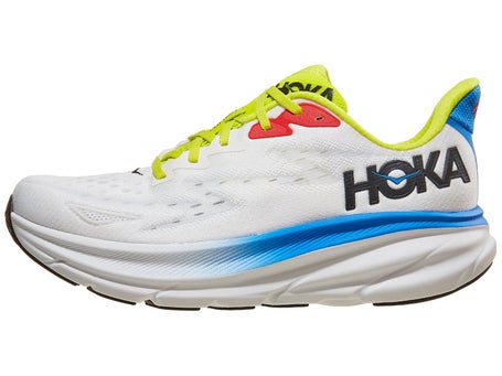 HOKA Clifton 9\Mens Shoes\Blanc De Blanc/Virtual Blue