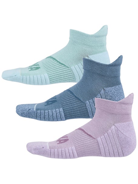 HOKA No-Show Run Socks 3-Pack Sage/Blue/Lilac