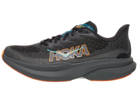 HOKA Mach 6\Mens Shoes\Black/Electric Tangerine
