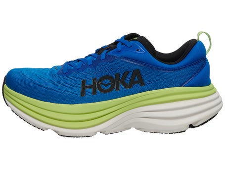 HOKA Bondi 8\Mens Shoes\Electric Cobalt/Lettuce