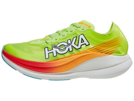 HOKA Rocket X 2\Unisex Shoes\Lettuce/Solar Flare