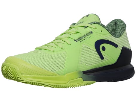 Head Sprint Pro 4.0 CLAY Lime/Navy Mens Shoes