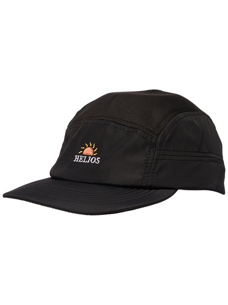 Helios Ultralight 7 Panel Running Cap  Black