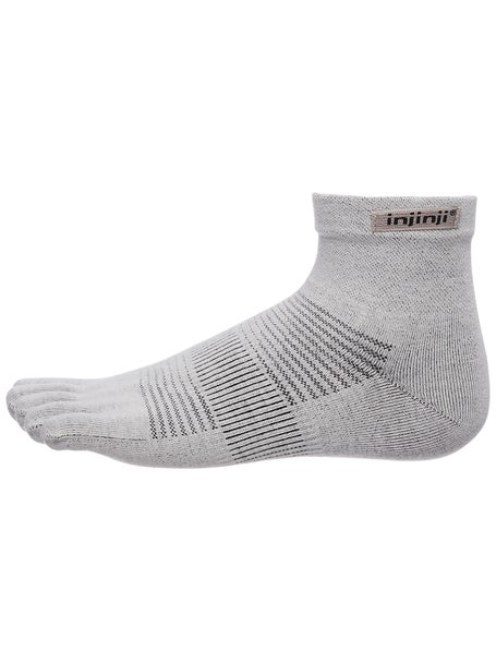 Injinji Run Lightweight Mini-Crew Toesocks Grey