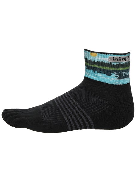 Injinji Womens Artist Series Trail Mini-Crew Toesocks