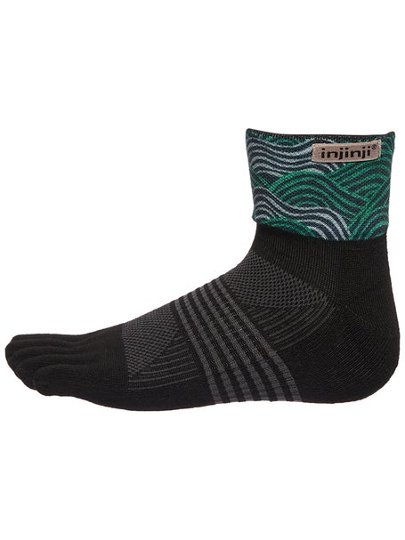 Injinji Womens Trail Midweight Mini-Crew Toesocks Flow