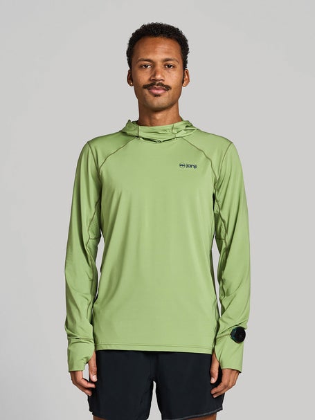 Janji Mens Sunchaser 50 Hooded Long Sleeve Tea