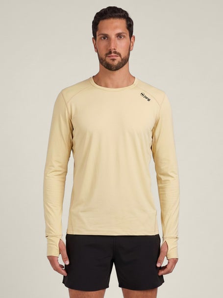Janji Mens Sunchaser 50 Long Sleeve Chalk