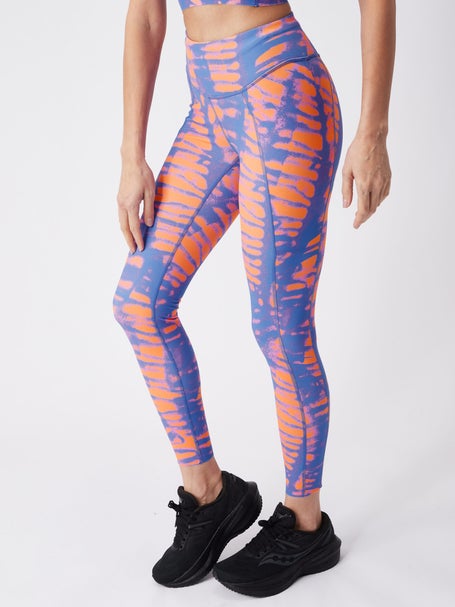 Janji Womens 7/8 Groundwork Tight Cyanotype Papaya
