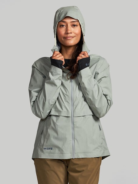 Janji Womens Rainrunner Pack Jacket Overcast