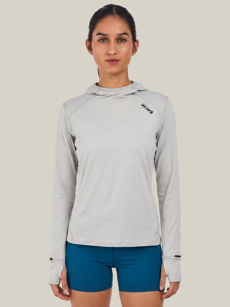 Janji Womens Sunchaser 50 Hooded Long Sleeve Mist