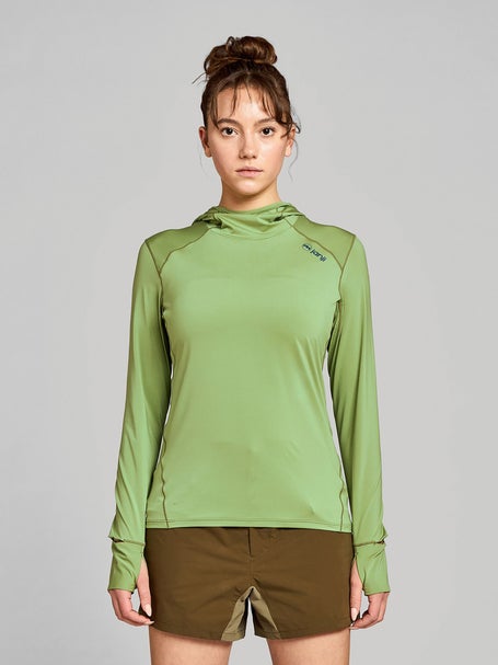 Janji Womens Sunchaser 50 Hooded Long Sleeve Tea