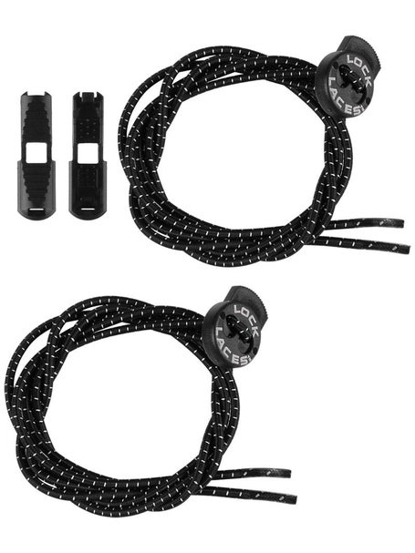 Laces Lock Bracks Shoelace clips, a pair Black / Black Keep Your