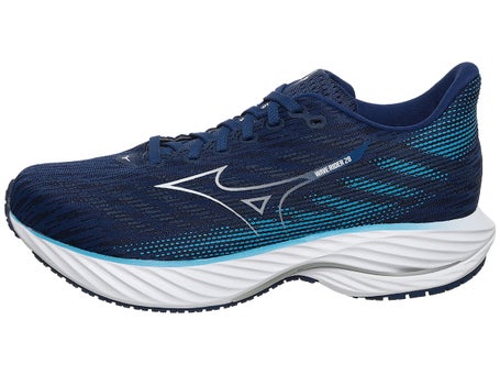 Mizuno Wave Rider 28\Mens Shoes\Estate Blue/White