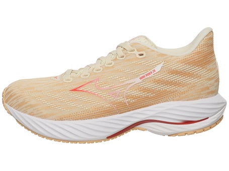 Mizuno Wave Rider 28\Womens Shoes\Pristine/Orange