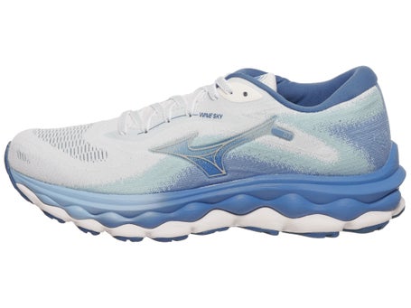 Mizuno Wave Sky 7\Womens Shoes\White/Nickel/Marina