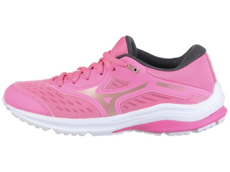 Mizuno Wave Rider 24\Kids Shoes\Sachet Pink/Rose Gold