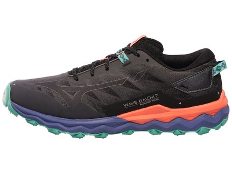 Mizuno Wave Daichi 7\Mens Shoes\Iron/Ebony/Coral