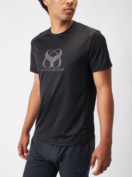 Mizuno Mens Two Loops 8 Tee Black