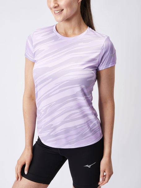 Mizuno Womens Impulse Graphic Tee Pastel Lilac