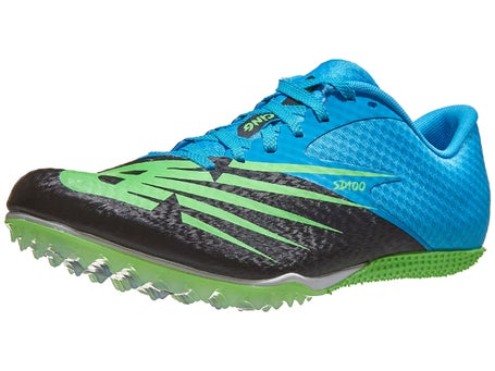 New Balance SD100 v4 Men's Spikes Black/Blue | Running Warehouse