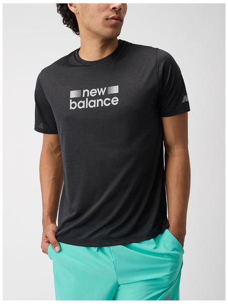 New Balance Mens Athletics Graphic T-Shirt Black