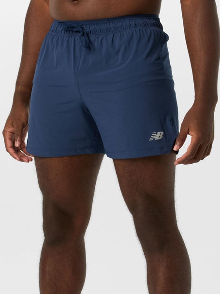 New Balance Mens RC Short 5 Navy Blue
