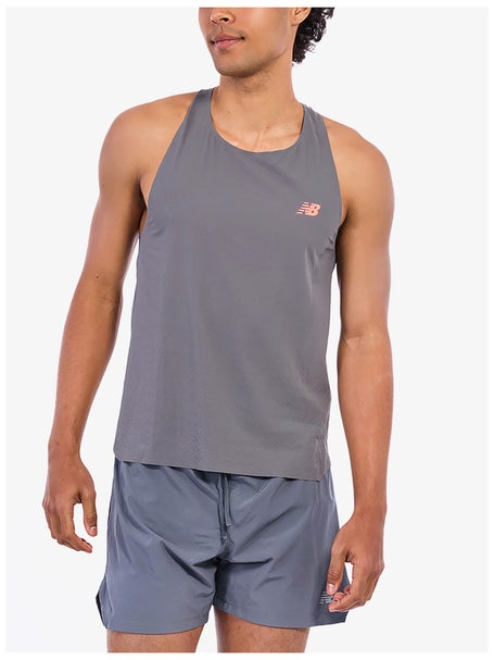 New Balance Mens RC Ultra Light Singlet Grey
