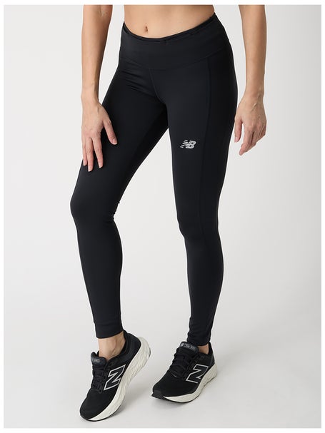 New Balance NB Dry Leggings Women Size Medium Black Pull on Polyester  Spandex