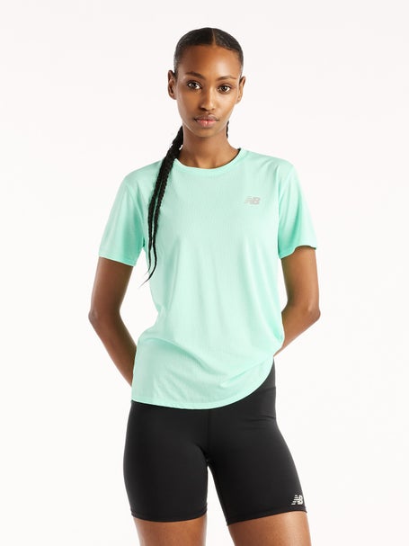 New Balance Womens Athletics T-Shirt Bright Mint