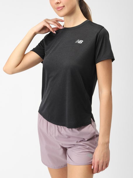 New Balance Womens Athletics T-Shirt Black