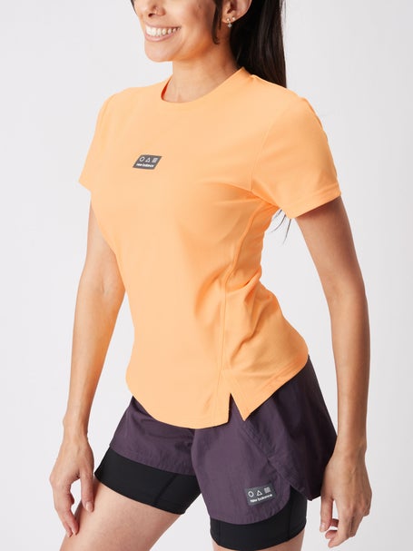 New Balance Womens All Terrain Nvent Tee Solar Flare