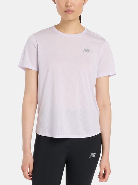 New Balance Womens Athletics T-Shirt Taro Heather