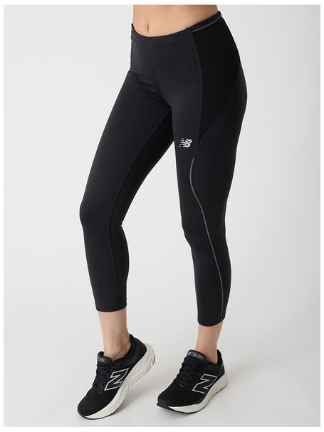 New Balance Womens Impact Run Crop Tight Black