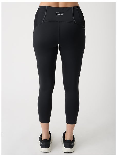 New Balance Women's Impact Run Crop Tight Black Running Warehouse