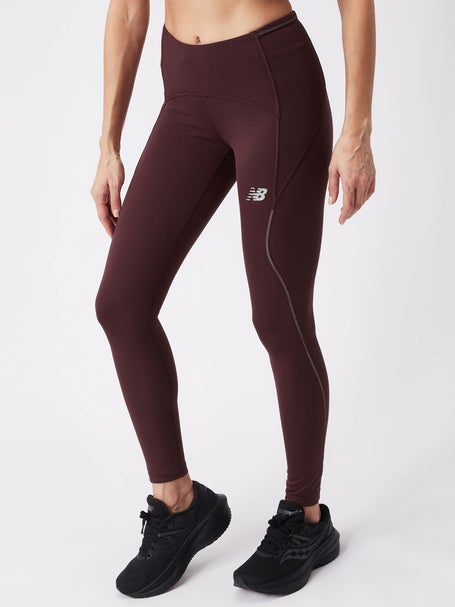 New Balance IMPACT RUN - Leggings - burgundy/bordeaux - Zalando.de