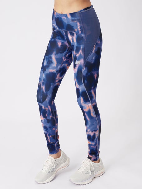 New Balance Womens Printed Impact Run Tight Night Sky