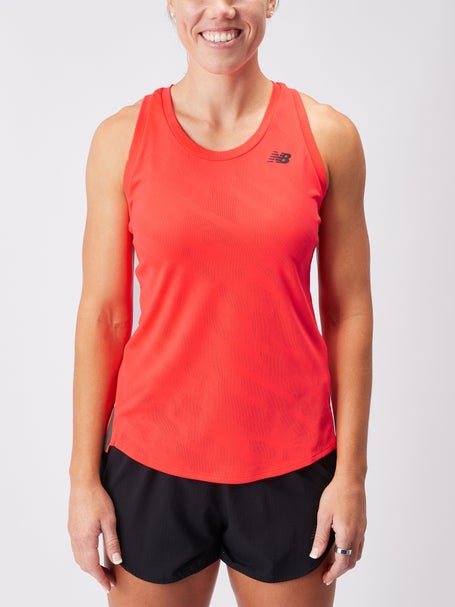 New Balance Womens Q Speed Jacquard Tank Red