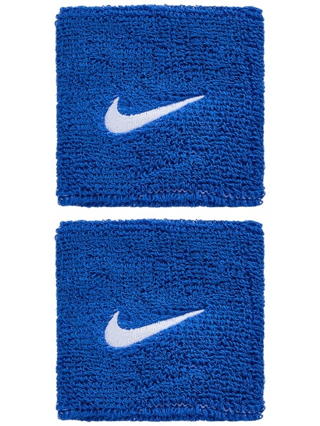 Nike Swoosh Singlewide Wristbands 2 Pk Royal/White