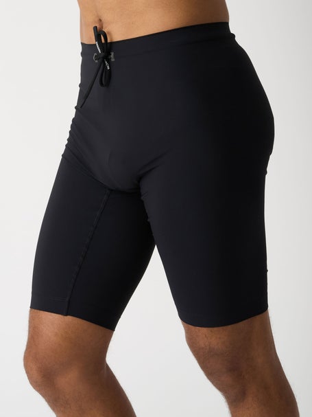 On Mens Race Tights Half Black