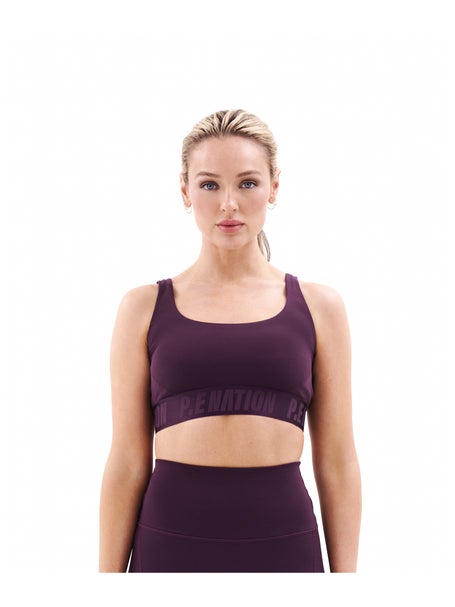 P.E Nation Womens Backcheck Sports Bra Potent Purple