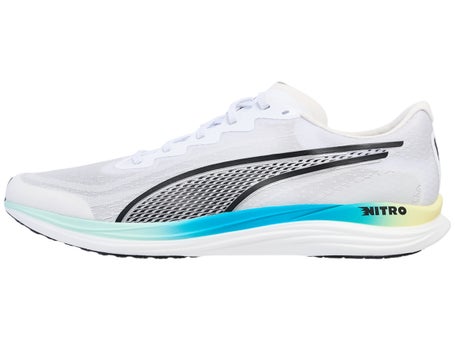 PUMA Deviate Propio Nitro\Mens Shoes\Puma White/Mint 