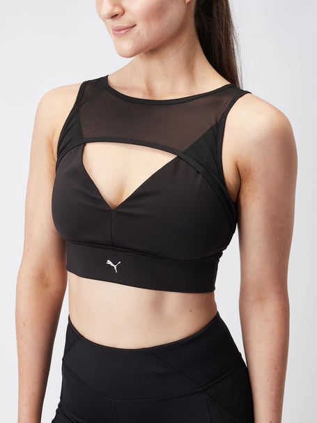 Puma Womens Forever Luxe Vneck Powermesh Bra