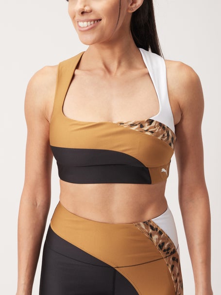 Puma Womens Mid Impact Safari Glam Bra 