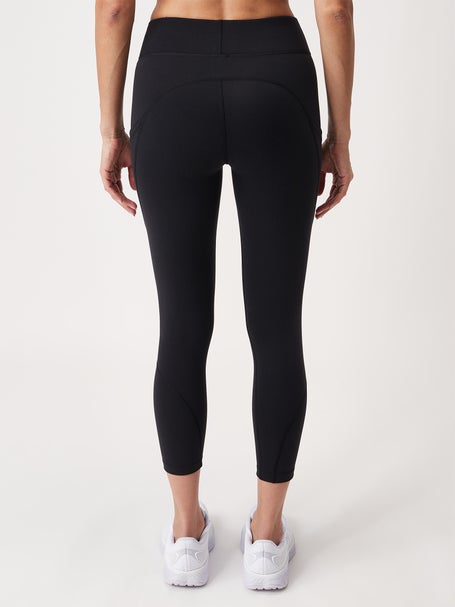Womens High Waist Compression Leggings. Running Bare 7/8 Tights.