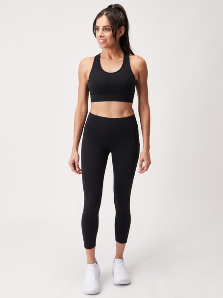 Womens 7/8 Workout Leggings. Running Bare Logo Activewear Tights