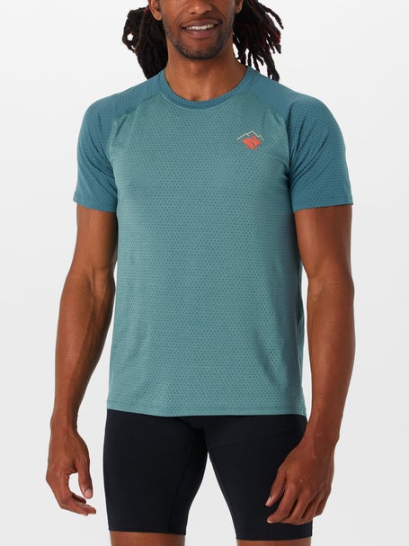 rabbit Mens EZ Perf Trail Short Sleeve Mineral Blue