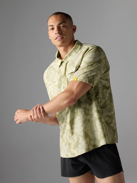 rabbit Mens High Country Short Sleeve Mojave Hibiscus